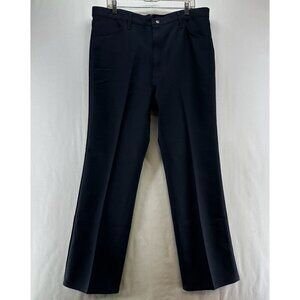 Wrangler Jeans Mens 40 x 32 Wrancher Dress Slim Straight Fit Twill Navy Blue